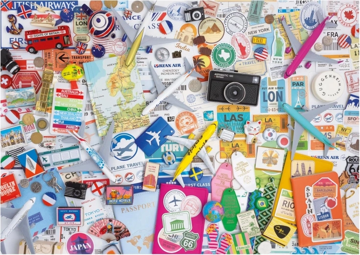 Sestavljanka Potovalna kolaž 1000 koščkov EDUCA