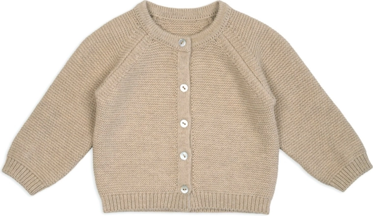 Lodger pleten otroški merino pulover bež, vel. 56