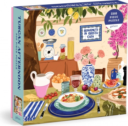 Kvadratne sestavljanke popoldne v Toskani 500 koščkov