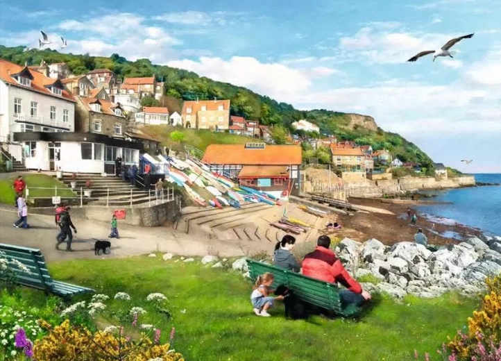 Picturesque Yorkshire coastline