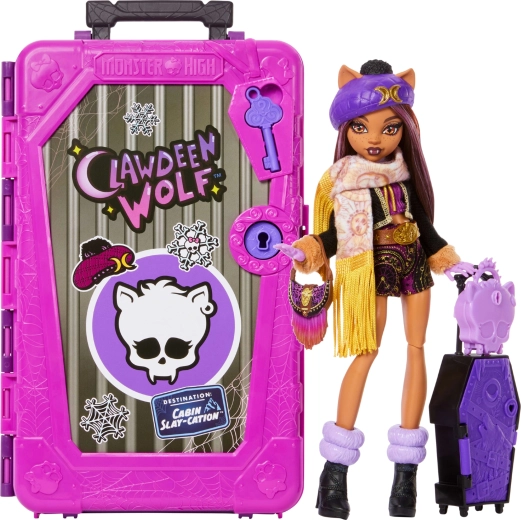 Monster High lutka Clawdeen Wolf – strašljive počitnice s presenečenji
