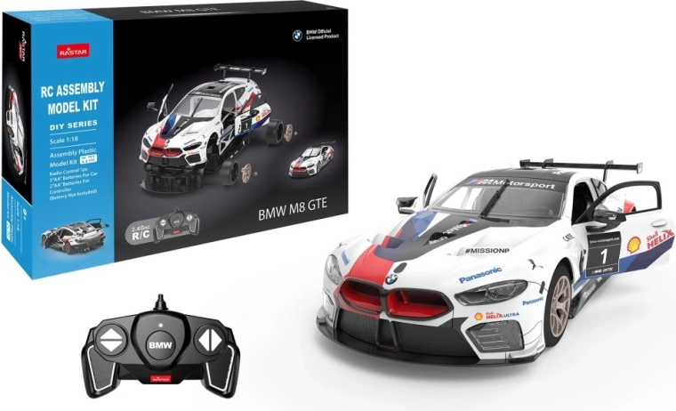 R/C komplet za sestavljanje BMW M8 GTE v merilu 1:18
