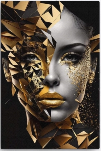 Norimpex diamond painting Woman in Gold 30 × 40 cm