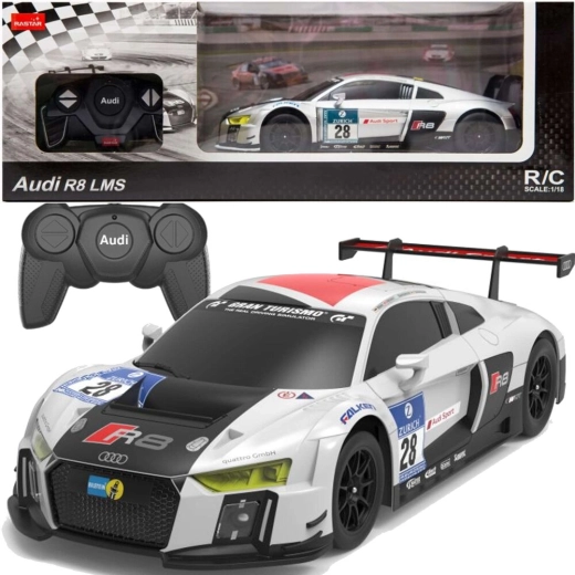 RC avto 1:24 športni AUDI R8 LMS – bel