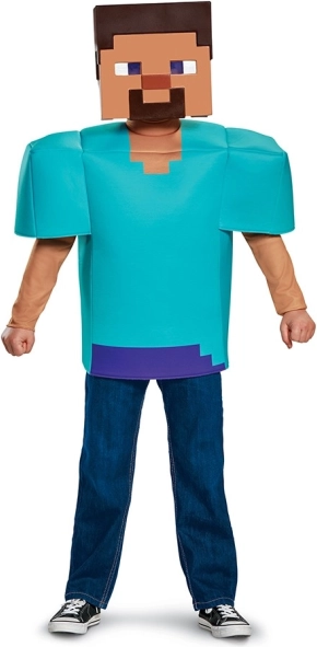 MINECRAFT Steve kostum za otroke 7–8 let