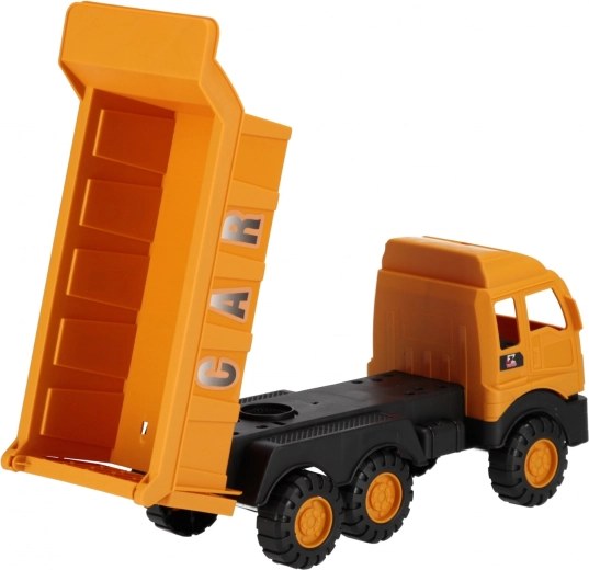Tipping bed for realistic play