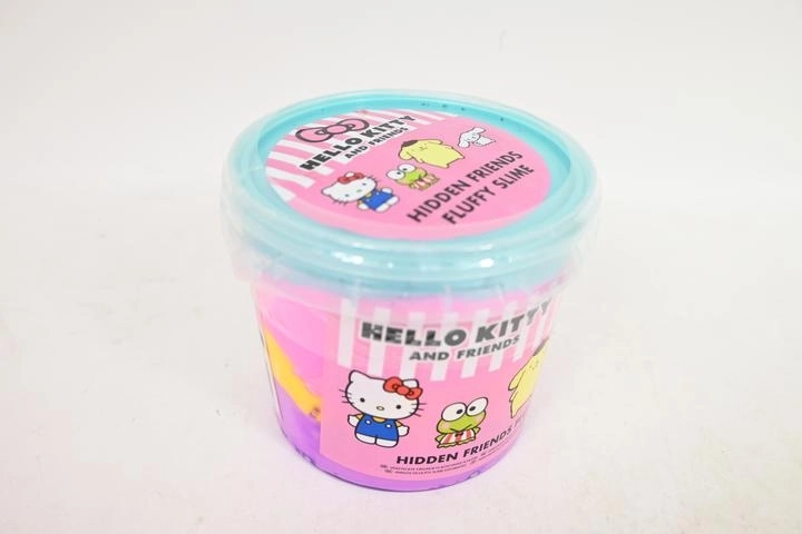Hello Kitty and prijatelji – puhast slime v vedrčku s presenečenjem (mini figurica)
