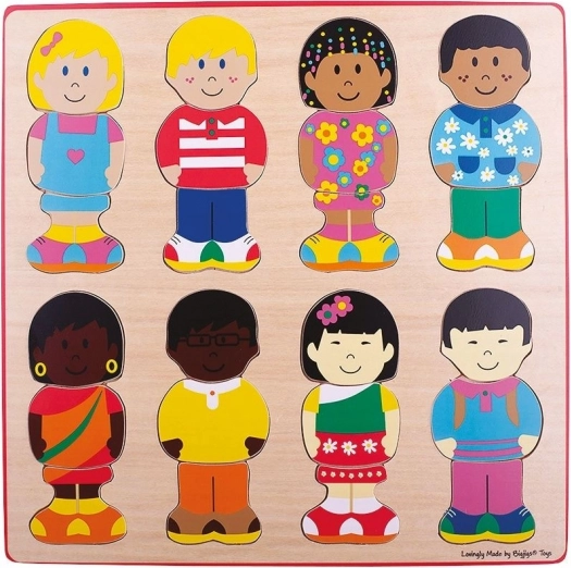 Vstavljanke prijatelji Bigjigs Toys