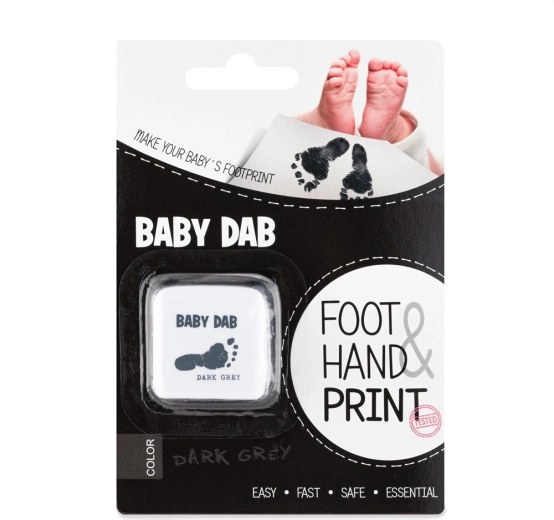 Baby Dab baby hand & footprint ink – grey