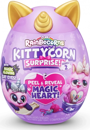 Rainbocorns mucka v jajčku – vijolično‑zlata, serija 2