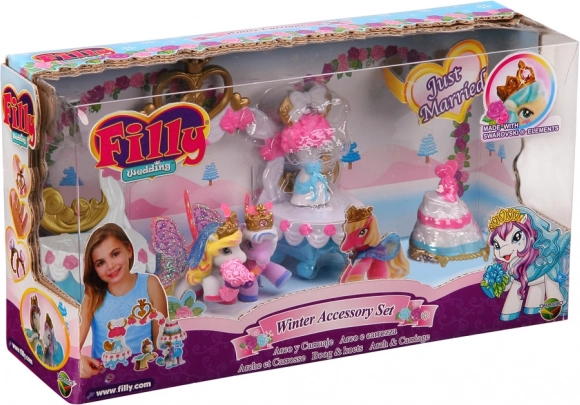 Filly Winter poročni komplet