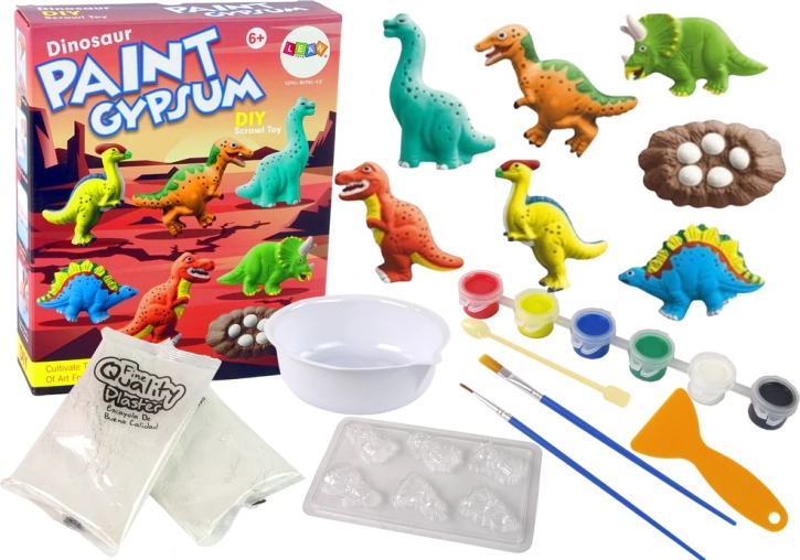 DIY Set za Mavcanje Dinosaurov iz Sadre