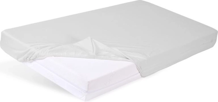 Babymatex nepremočljiva bambusova rjuha z elastiko svetlo siva 60 × 120 cm