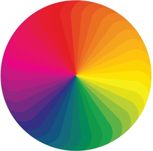 Okrogla sestavljanka Barvna paleta 570 kosov