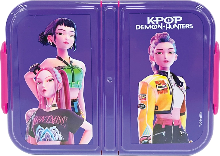 Three-compartment lunch box GIM KPop Demon Hunters Huntrix 900 ml