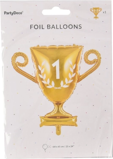 Folijski balon v obliki zlatega pokala