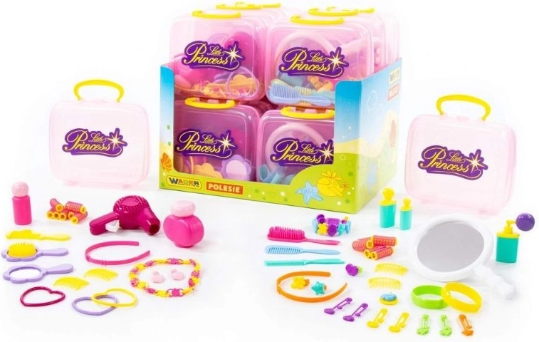 Toaletna mizica Mala princesa v kovčku – set 16 delov