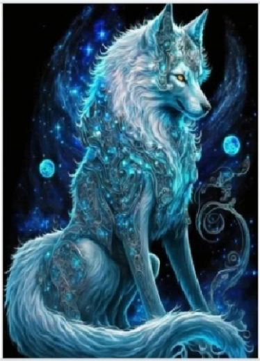 Diamantno slikanje Čarobna lisica 30 × 40 cm