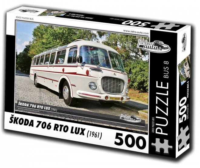 Sestavljanka Retro-avtomobili Škoda 706 RTO LUX – avtobus, 500 koščkov