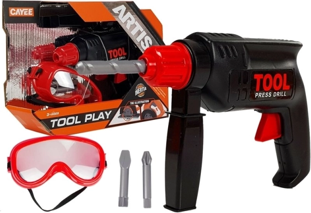 Otroški vrtalnik z zaščitnimi očali – komplet orodja za male mojstre