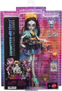 Monster High punčka Skelita Calaveras z dodatki