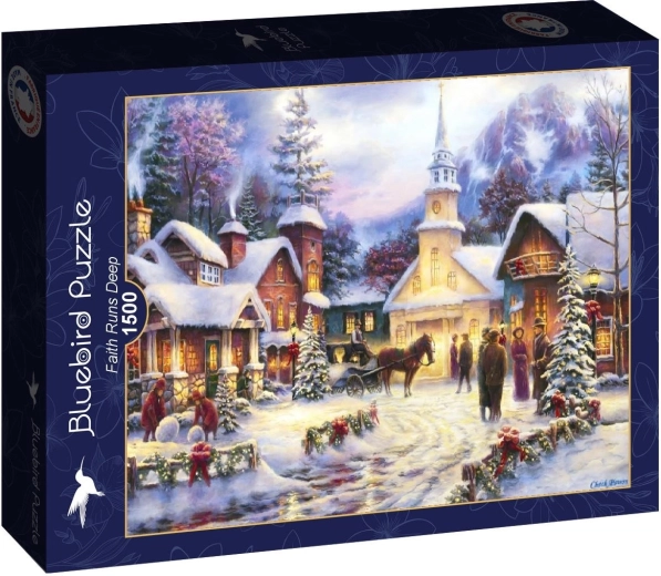 Bluebird puzzle Globoka vera 1500 koščkov