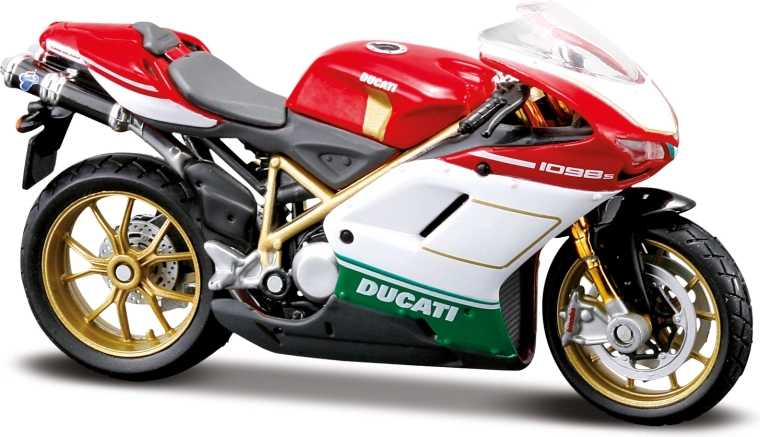 Maisto motocikel Ducati 1098 S Tricolore 1:18