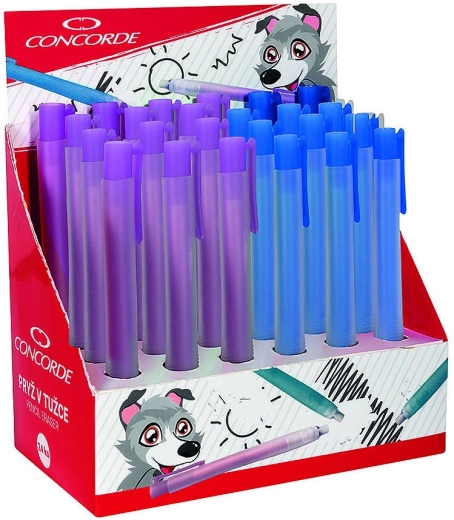 Izvlečni radirnik v svinčniku Concorde, asortirane barve