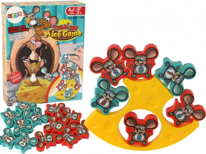 Uravnotežena arkadna igra Cheese Tower 12 kosov. Ura matematike