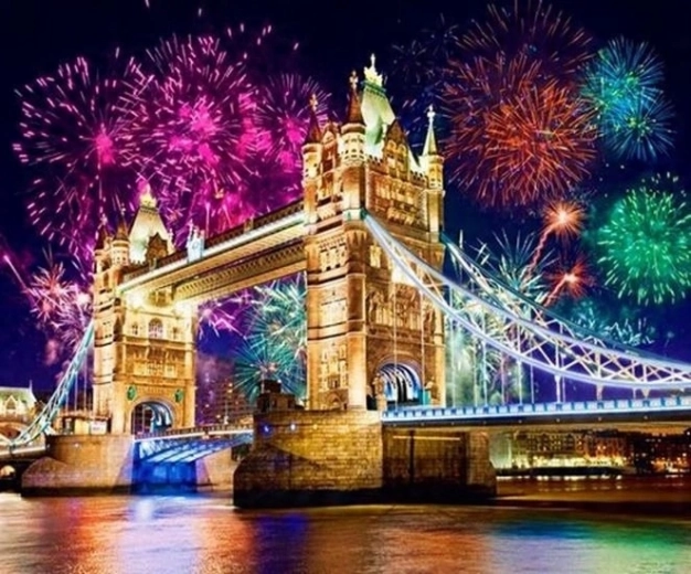 Norimpex slikanje po številkah London Tower Bridge 40 × 50 cm