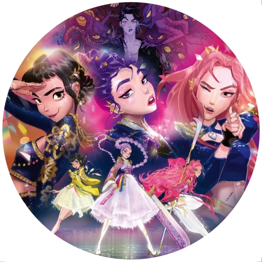 Ravensburger okrogla sestavljanka K-pop: Lovke demonov 500 kosov