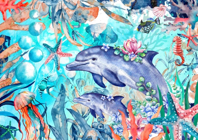 Sestavljanka ustvarjamo valove 1000 delcev