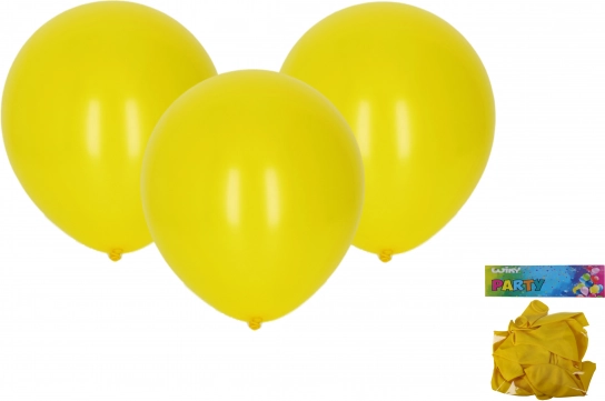 Napihljiv balon 30 cm rumen - komplet 10 kosov