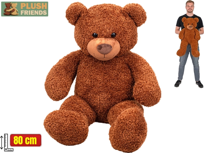 Plišasti medvedek Plush Friends 80 cm rjav