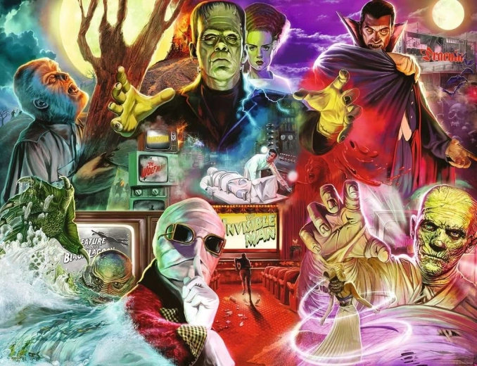 Ravensburger sestavljanka Universal Monsters 2000 kosov