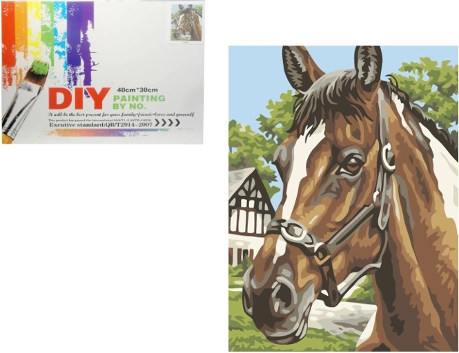 Slikanje po številkah – konj