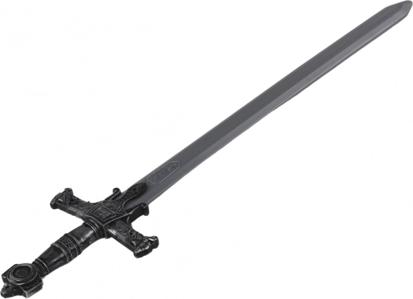 Plastični bojevniški meč z okraščenim ročajem in zvoki 80 cm
