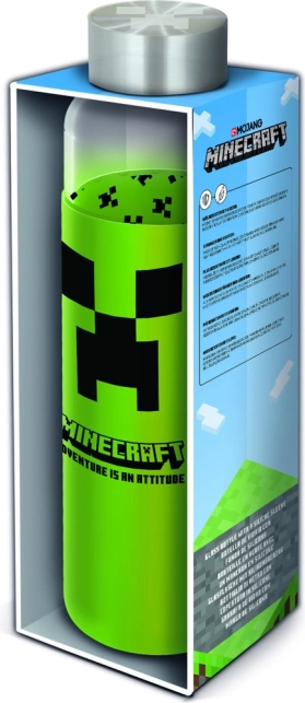Steklenička iz stekla z ovitkom MINECRAFT 585 ml