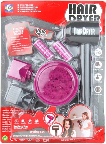 Baterijski frizerski komplet za male gospodične