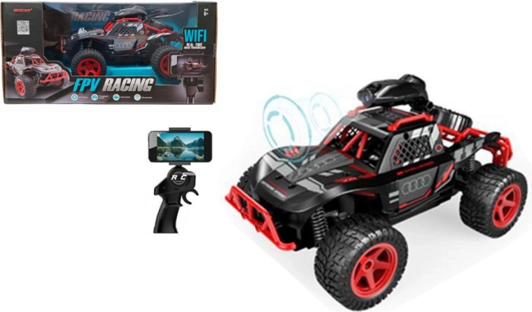 Terensko RC vozilo z Wi‑Fi FPV kamero in držalom za telefon
