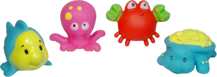 Piskače morske živali za kopel za malčke