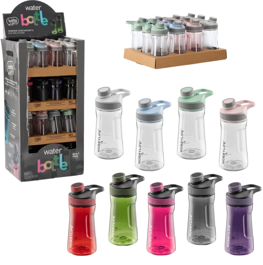 Steklenica za vodo 530 ml z ergonomskim oprijemom HOBBYLIFE