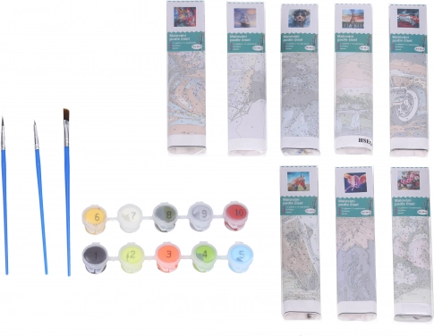 Kreativni set slikanja po številkah - mix 30x40 cm