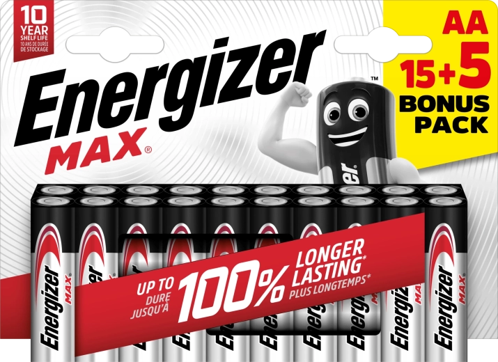 Energizer Max AA alkalne baterije 20 kos
