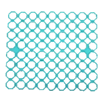 Mehka mrežica za pomivalno korito 28 × 28 cm, plastika, mešanica barv