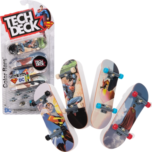 Tech Deck fingerboard set 4 mini skateboardov za sestavljanje DC Comics Superman