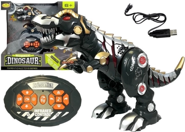 Interactive robotic dinosaur with RC control