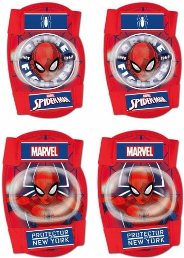 Komplet ščitnikov za kolena in komolce Spiderman (Seven) - 4 kosi