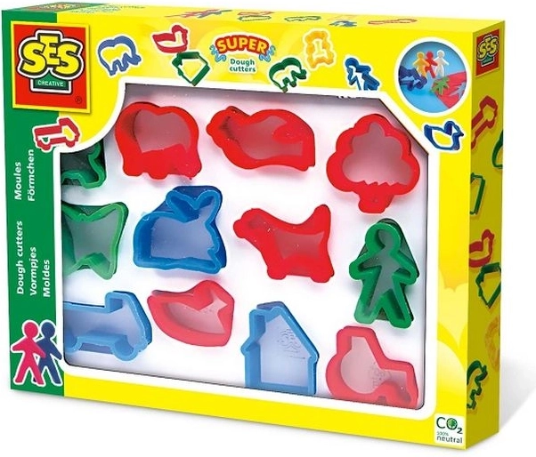 SES plastični modelčki za modelirno maso (12 kosov)