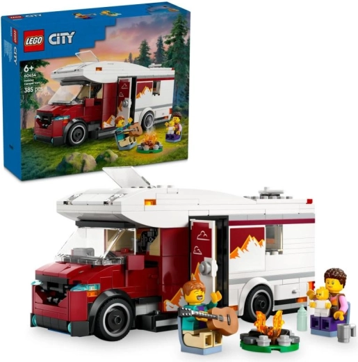 LEGO City počitniška avtodom-prikolica polna pustolovščin